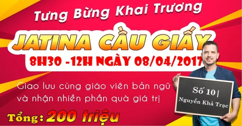 Jaxtina English Tưng Bừng Khai Trương Cơ Sở 3 – Cầu Giấy