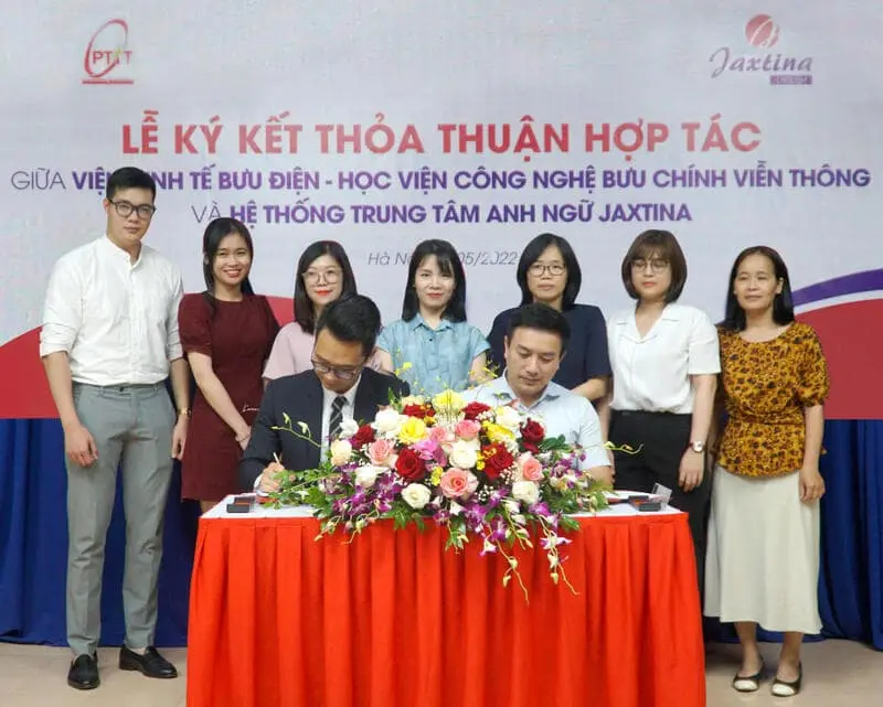 Jaxtina Ký Kết Thỏa Thuận Hợp Tác Với Học viện Bưu Chính Viễn Thông (Viện Kinh Tế Bưu Điện)