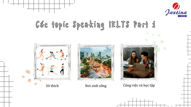 các chủ đề speaking ielts part 1
