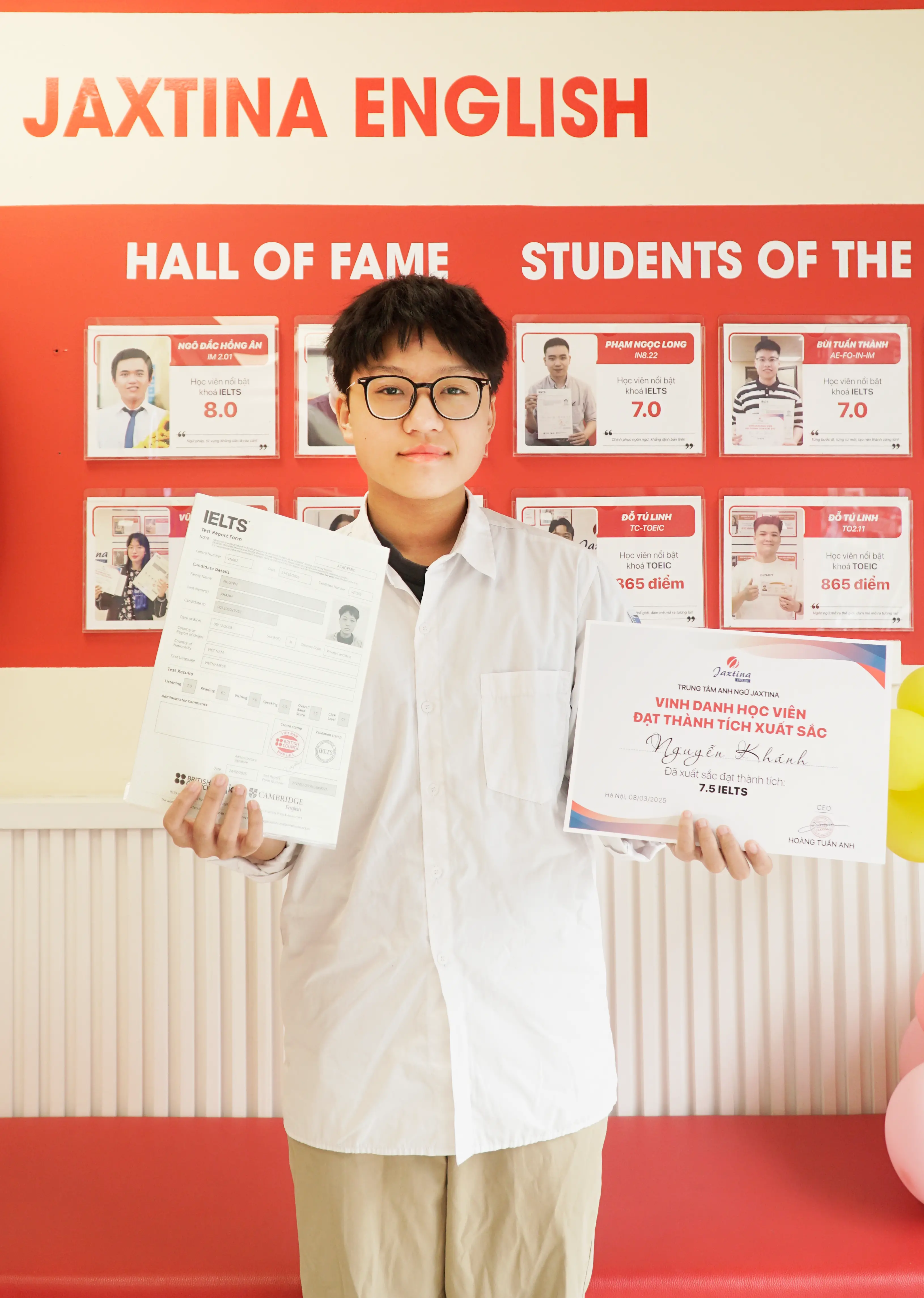 Nguyễn Khánh Đạt 7.5 IELTS – Mở Rộng Cơ Hội Xét Tuyển IELTS Vào Đại Học Ngay Từ Lớp 11