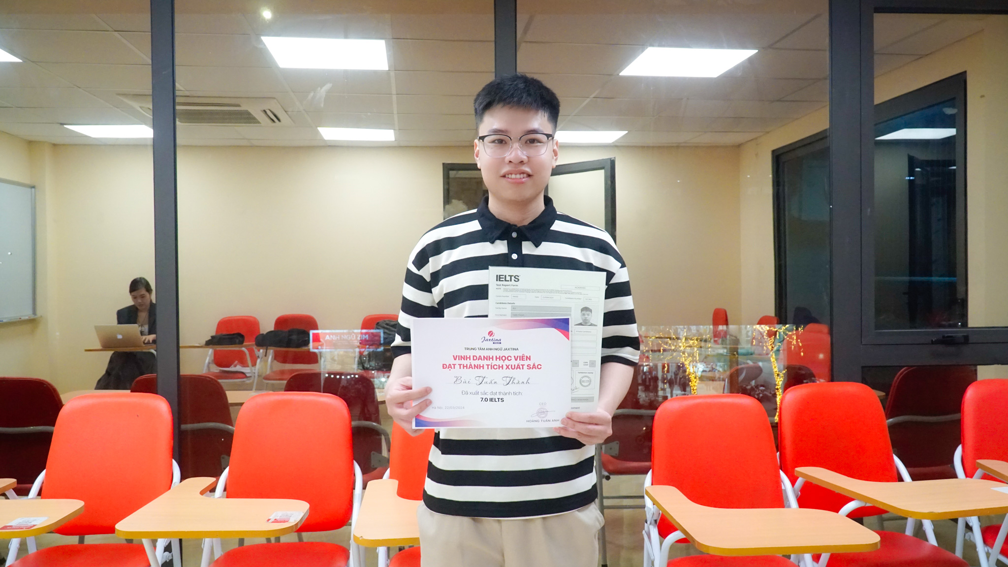 Bùi Tuấn Thành đạt giải “Học viên đạt thành tích xuất sắc”