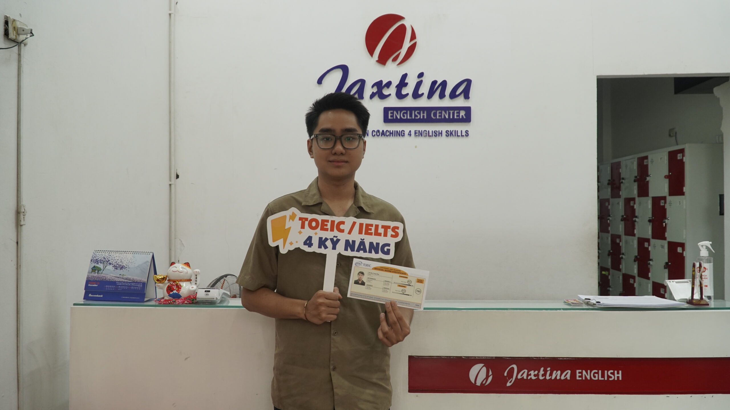 Chúc mừng Hồ Đắc Trung Hiếu đạt thành tích 785 TOEIC