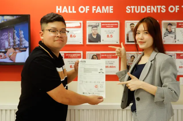 Cô Trinh luôn đồng hành cùng Đăng trên hành trình chinh phục 8.5 IELTS