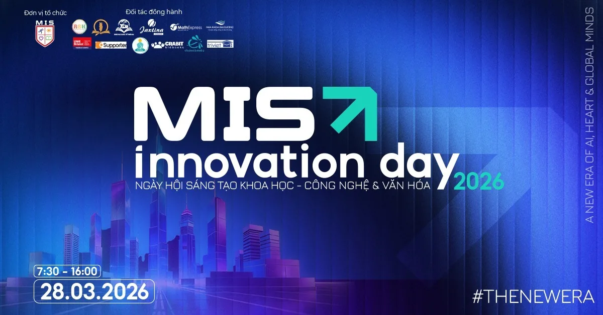 JAXTINA ENGLISH ĐỒNG HÀNH CÙNG MIS INNOVATION DAY 2026 – LAN TỎA TINH THẦN ĐỔI MỚI SÁNG TẠO